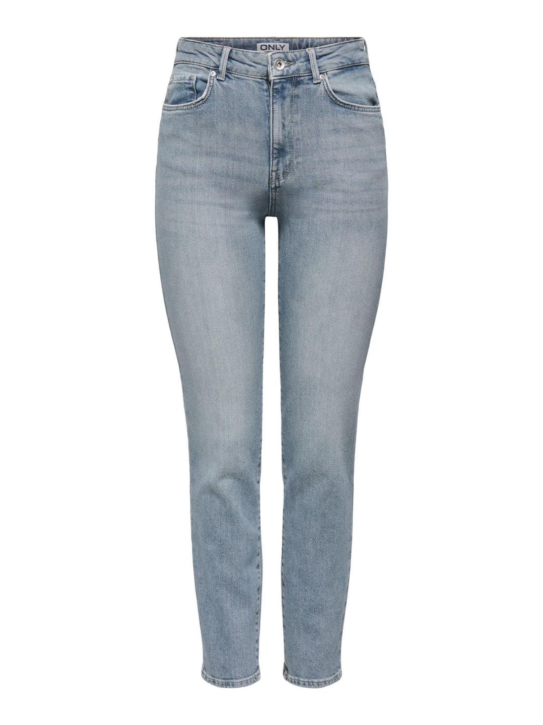 ONLY Damen Hose Onlemily Hw Straight ANK Col CC PNT 28W / 30L Special Blue Grey Denim, 28W / 30L Spe