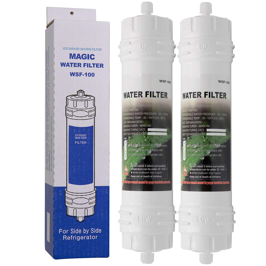 Magic Water Filter WSF-100 | 2er Pack - Wasserfilter mit Schraubverschluss für Samsung Kühlschränke