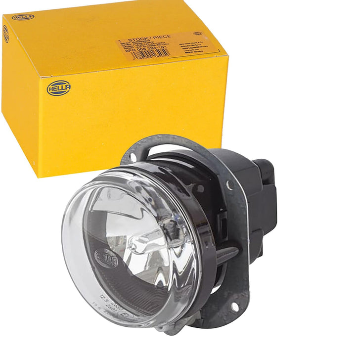 HELLA - FF-Nebelscheinwerfer - 90mm Essential - 24V - rund - Einbau - glasklare Streuscheibe - Licht