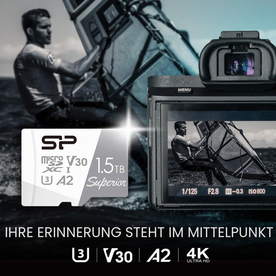 Silicon Power 512GB Superior Micro SDXC UHS-I (U3), V30 4K A2, Compatible with GoPro Hero 9 High Spe