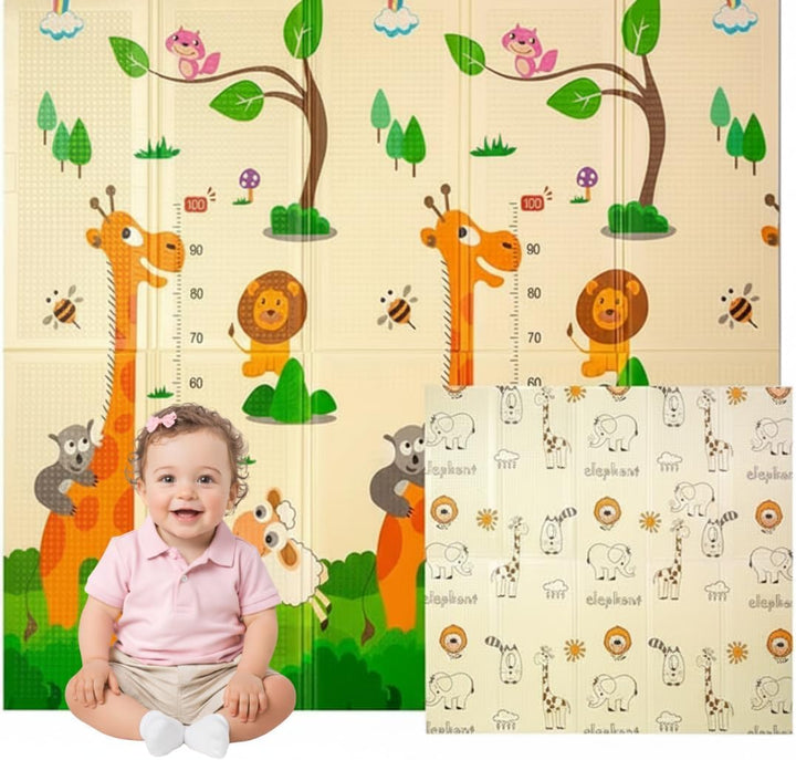 Edibaby, Krabbelmatte Baby, 180 x 150 cm, 1 cm Dicke, XPE Gepolstert, Teppich Spielmatte, Krabbeldec
