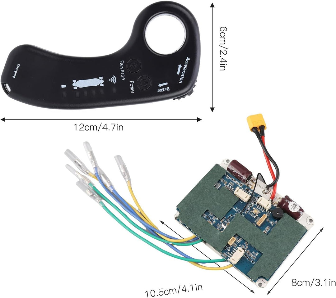 BuyWeek Elektrisches Skateboard Controller ESC Set, Fernbedienung Elektrisch Longboard Controller Si