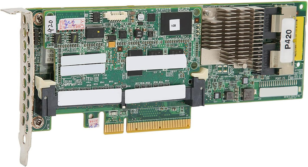 ASHATA Server-Array-Karte, P420 1 GB FBWC 6 GB 2-Port-SAS-Controller Erweiterte Speicherfunktionen S