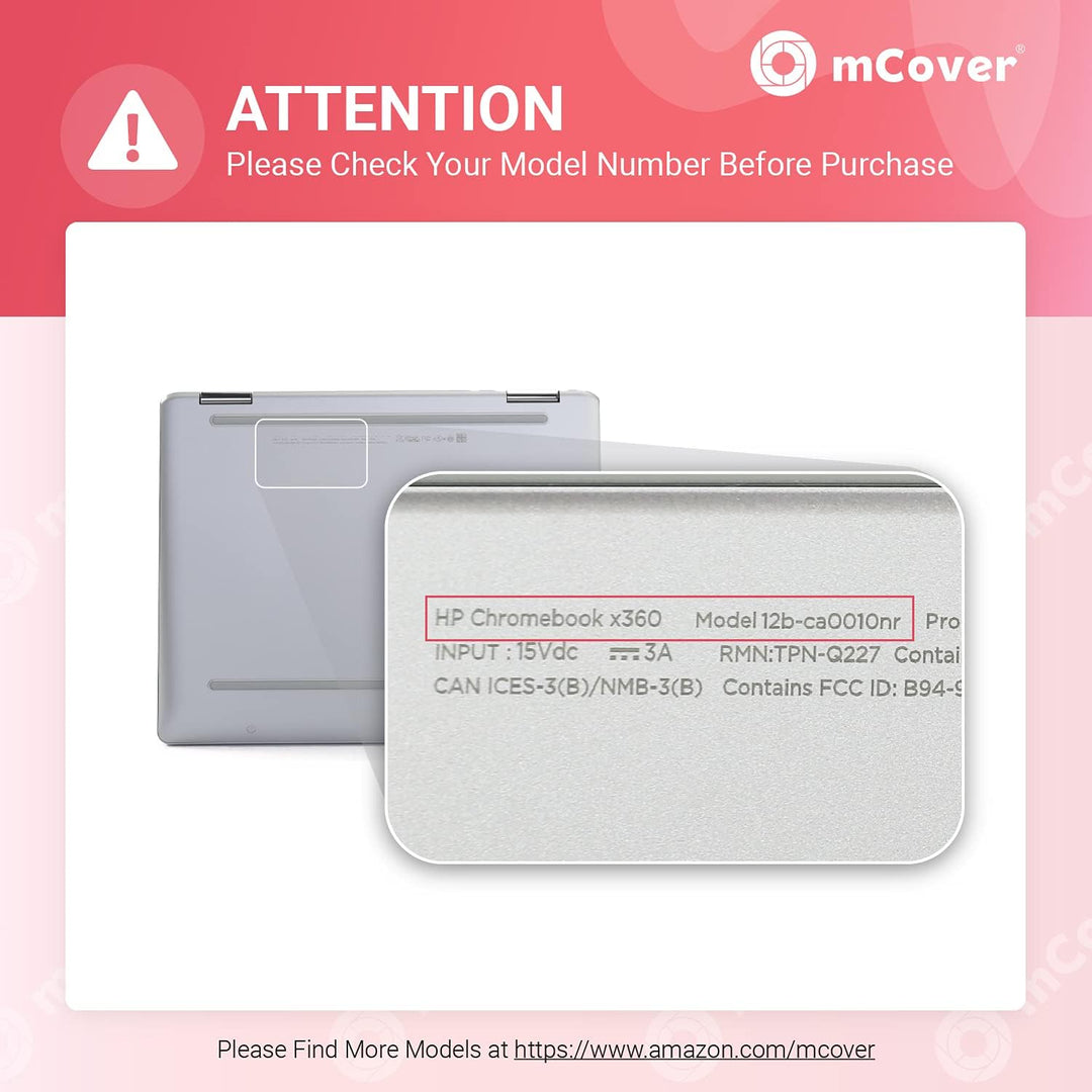 mCover Hartschalen-Schutzhülle, kompatibel mit 2021 12 Zoll HP Chromebook x360 12B-CAxxxx Serie Lapt