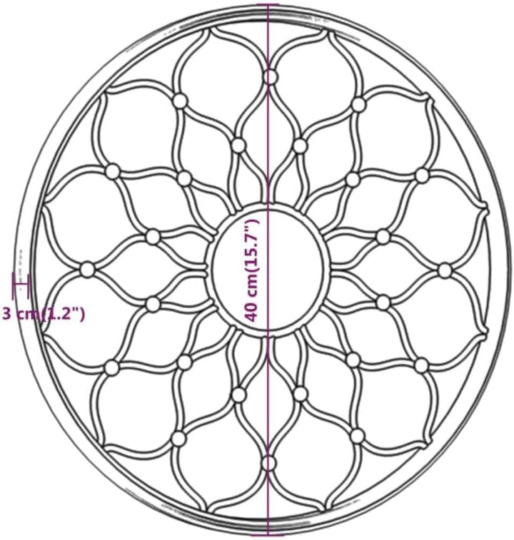 vidaXL Spiegel Wandspiegel Dekospiegel Hängespiegel Flurspiegel Fensterspiegel Wohnzimmer Deko Schwa