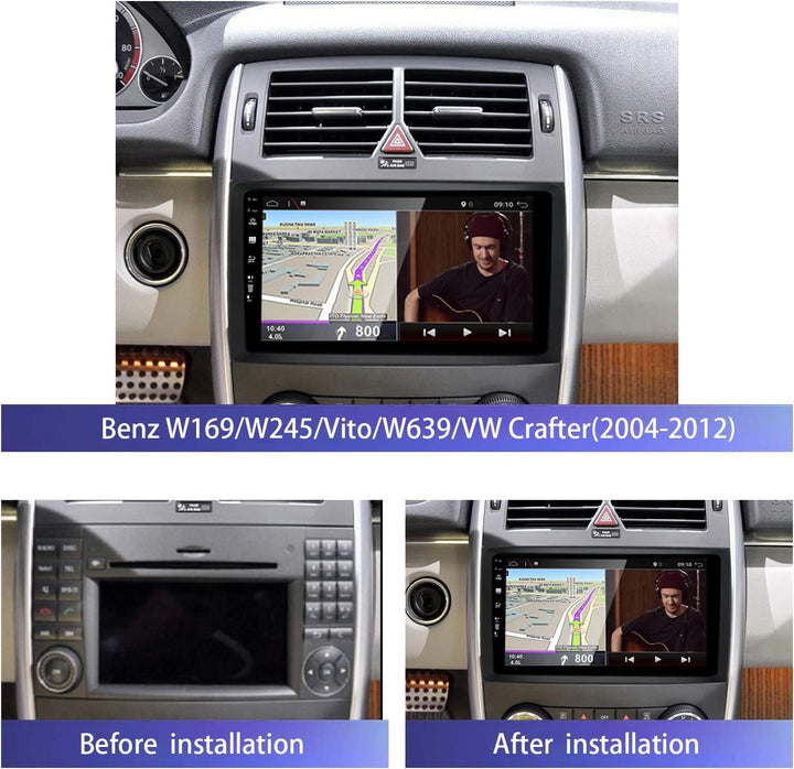 joyx JOYX Android 10 Doppel-Din-Autoradio für Benz Viano/Sprinter/Freightliner Sprinter/W906 Hauptei