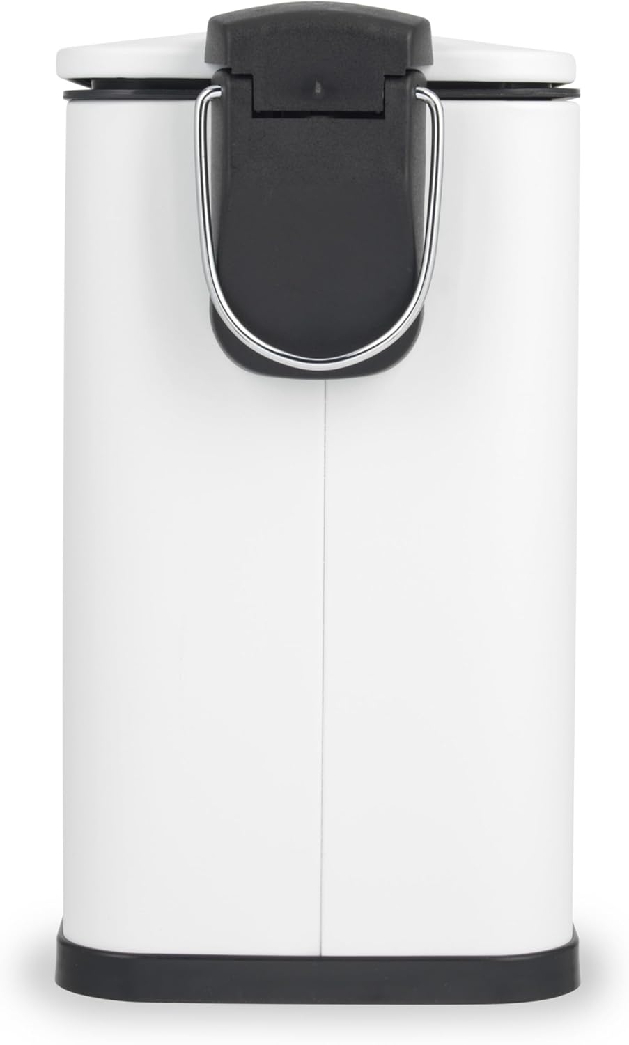 Beldray Kosmetikeimer mit Pedal, 5 Liter, kleiner WC-Mülleimer mit Soft-Close-Deckel, D-förmiger San