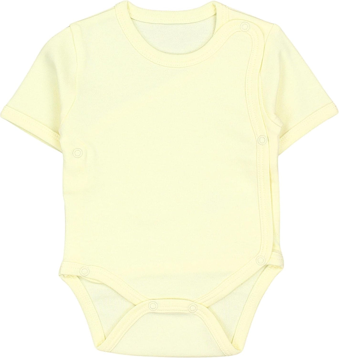 TupTam Baby Body Mädchen 5er Set – Kurzarm Wickelbody aus Baumwolle mit Print, Atmungsaktiv und Haut