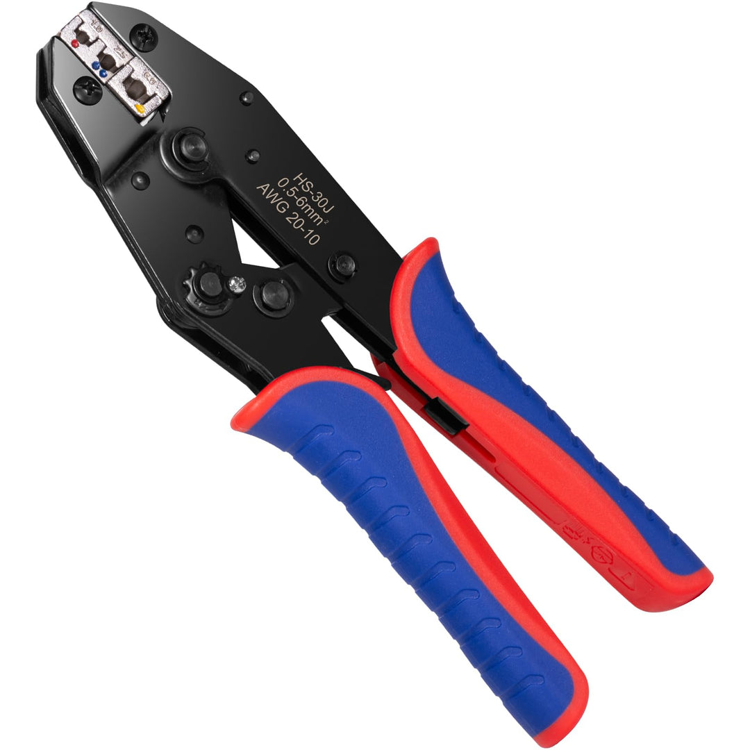 Crimpzange für isolierte Kabelschuhe, Crimpzange geeignet für 0,5-6 mm², Kabelschuhzange Crimpzange