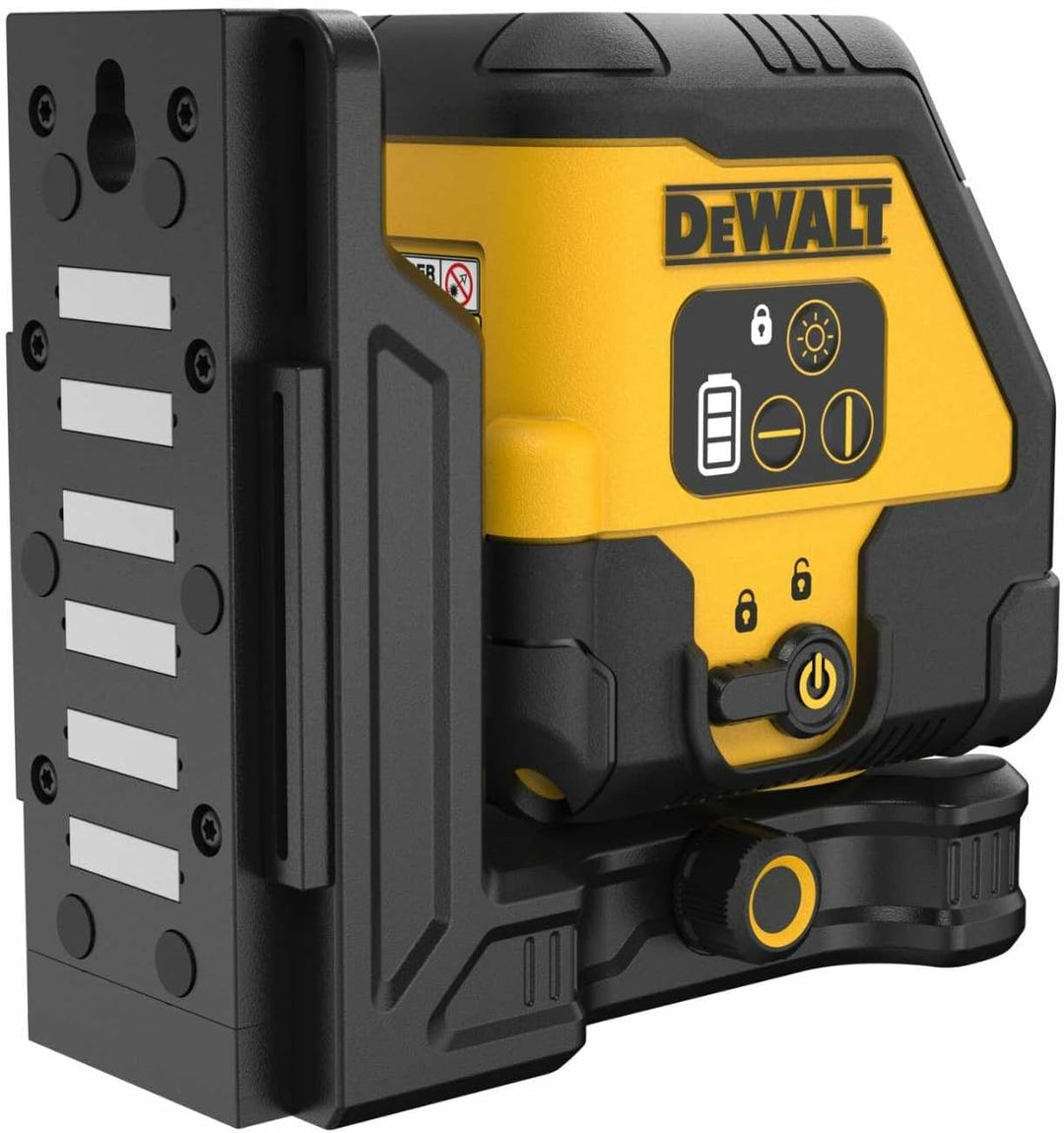 DEWALT Kompakter Linienlaser mit roter Laserdiode (integriertem Li-Ionen-Akku, USB-C Anschluss, POWE