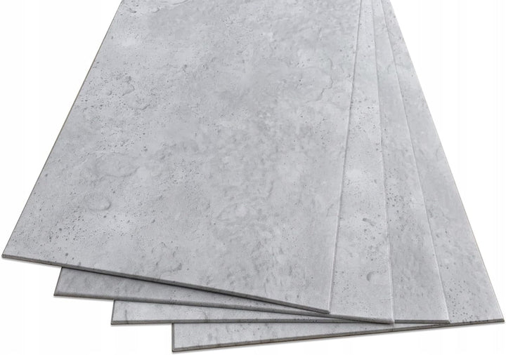 Deccart Wanddeko Platte Beton Imitation Wandpaneele BETONLOOK IMITATION Polystyrol (4 Stück (2m2), 6
