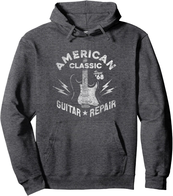 American Classic Guitar Repair Bolts Vintage Pullover Hoodie