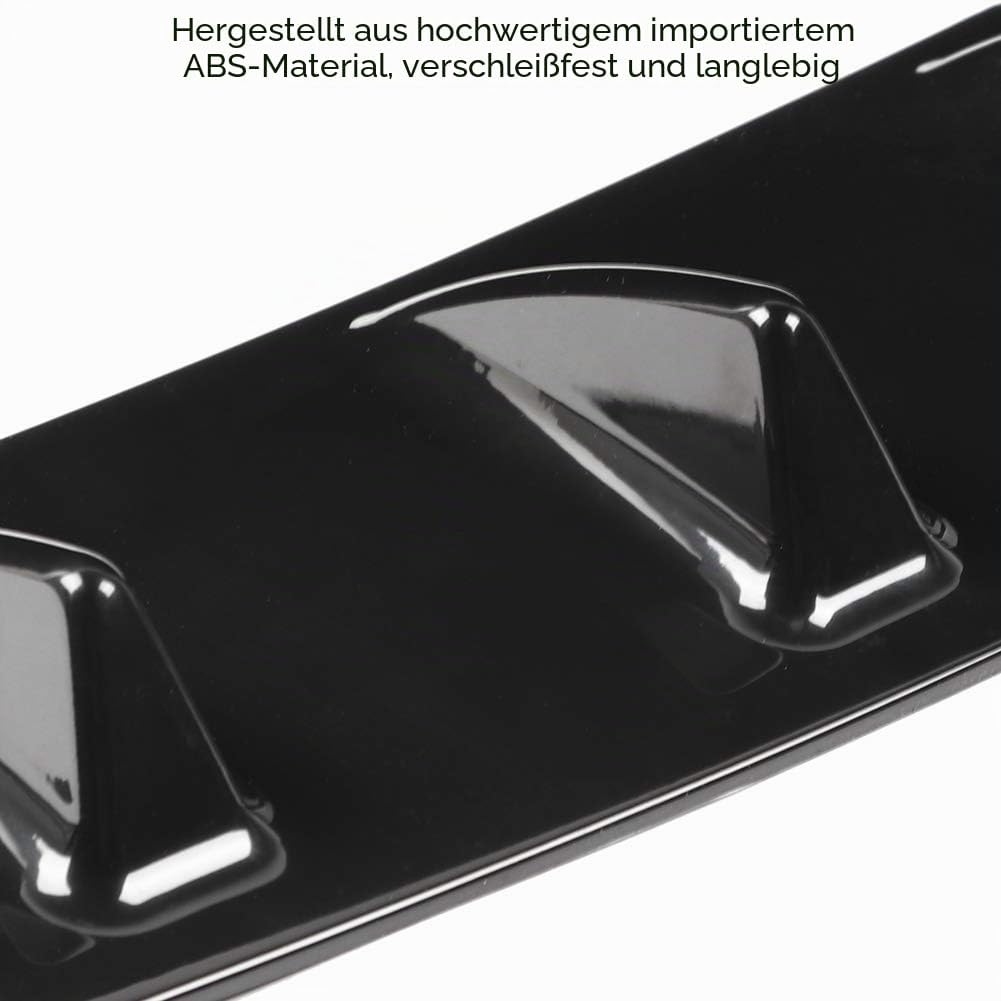Qiilu Auto Heckstossstange Spoiler,Heckspoiler Shark Fin Diffusor Universal Spoiler Auto Heckstossst