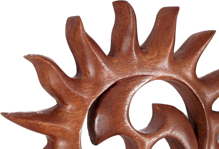 Windalf Sonnen Holzbild ALINA Ø 21.5 cm Kleine Kelten Triskele Glyckssymbol Wandrelief Handarbeit au