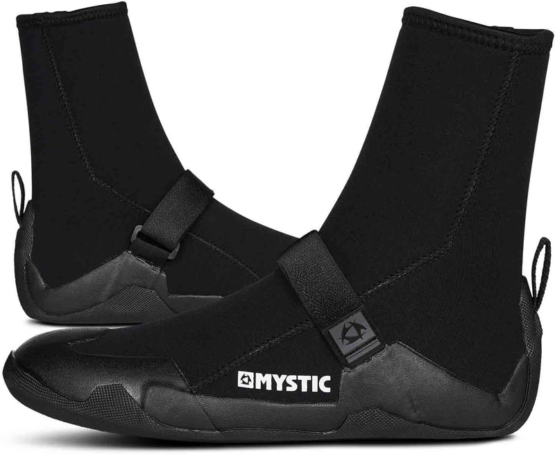 Mystic Watersports - Surf Kitesurf & Windsurfing Star 5mm runder Kappe - Schwarz - Unisex 44.5 EU, 4