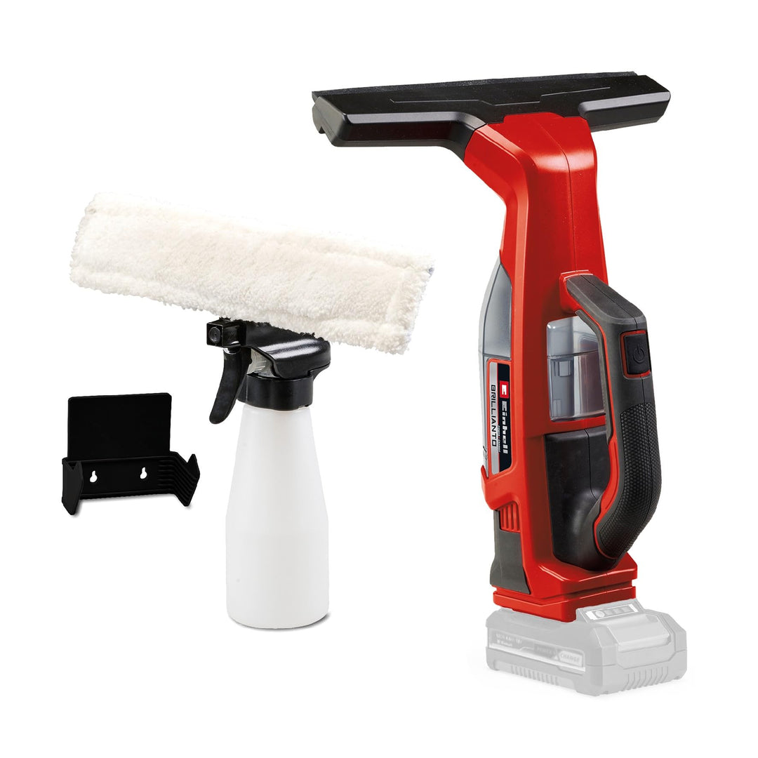 Einhell Akku-Fensterreiniger BRILLIANTO Power X-Change (18 V, 28 cm lange Saugdüse, streifenfreie Re