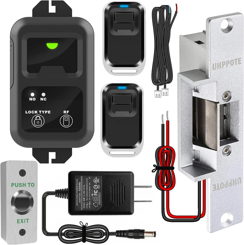 UHPPOTE Tür Access Control mit elektrischer Strike Lock Wireless Empfänger und Fernbedienung-Kit