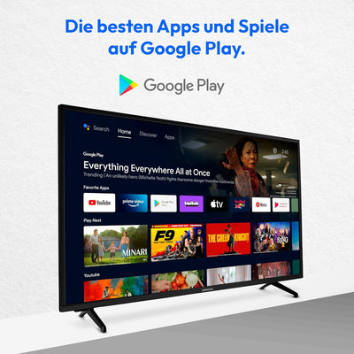 MEDION P14093 (MD 30043) 100,3 cm (40 Zoll) Full HD Fernseher (Android TV, Smart TV, HDR, Netflix, P