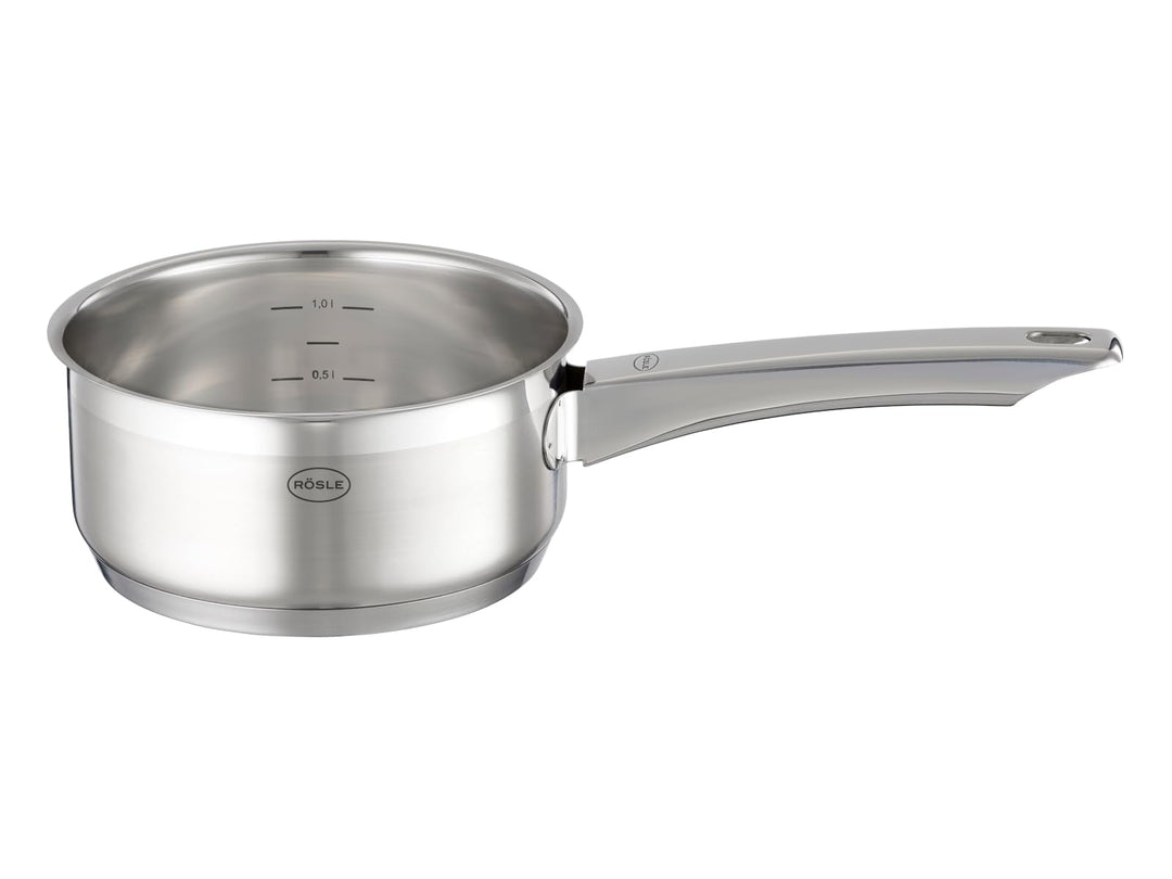 RÖSLE Charm Kochtopf, universeller Kochtopf aus Edelstahl 18/10 mit Innenbeschichtung, induktionsgee