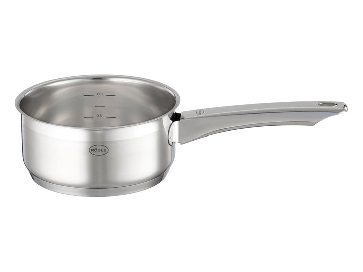 RÖSLE Charm Kochtopf, universeller Kochtopf aus Edelstahl 18/10 mit Innenbeschichtung, induktionsgee