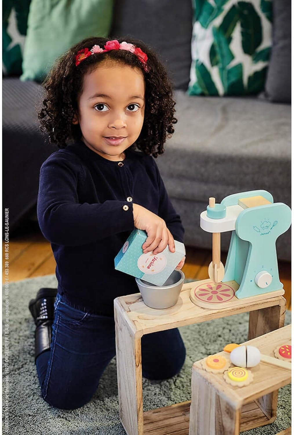 Janod - Set „Kleiner Konditor“ aus Holz - Rollenspielzeug Küche und Esszimmer - 6 Utensilien im Lief