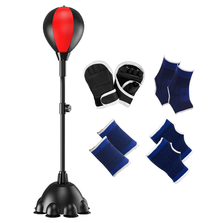 Boxgeschwindigkeit Ball mit Ständer, Reflex -Bag -Boxing, Höhenverstellbare Geschwindigkeitsball mit