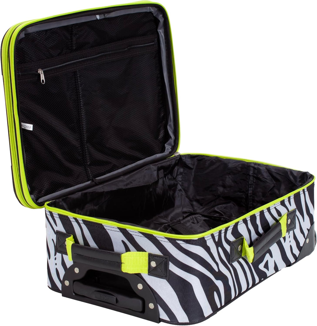 Rockland Ensemble De Bagages 2-PC Koffer-Set, 30 Liter, Pinkdot 48 in Pinkdot, 48 in Pinkdot