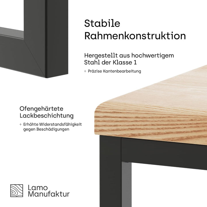 LAMO Manufaktur Pflanzenständer Set - 3 Stücke 30/50/70 cm | Blumenständer Metall Schwarz | Blumenho