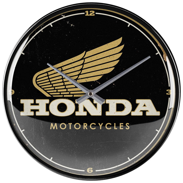 Nostalgic-Art Retro Wanduhr, Ø 31 cm, Honda MC – Motorcycles – Geschenk-Idee für Honda-Zubehör Fans,