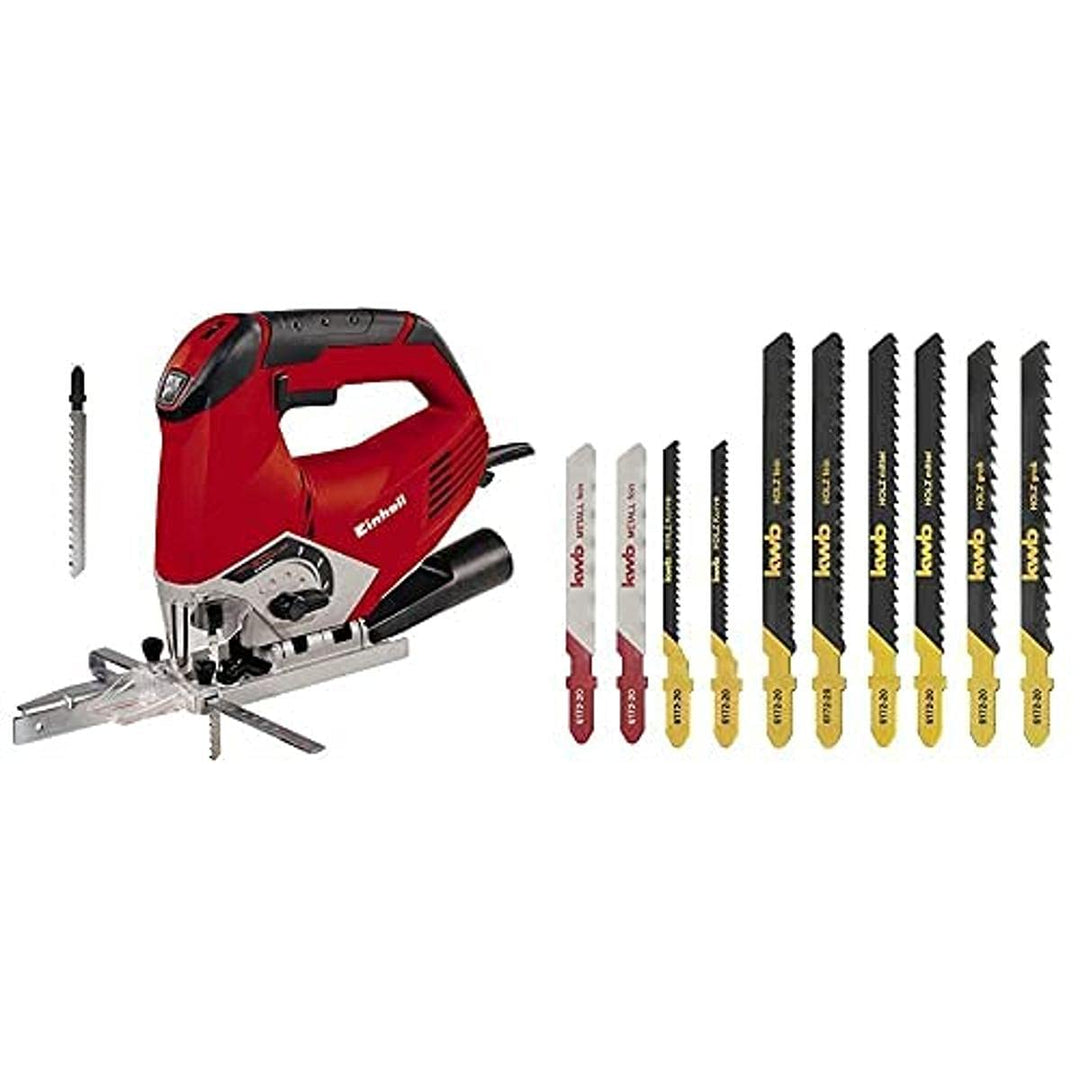 Einhell Stichsäge TE-JS 100 (750 W, max. 100 mm, 45° Schrägschnitt, Hubzahlregelung, 4-Stufen Pendel