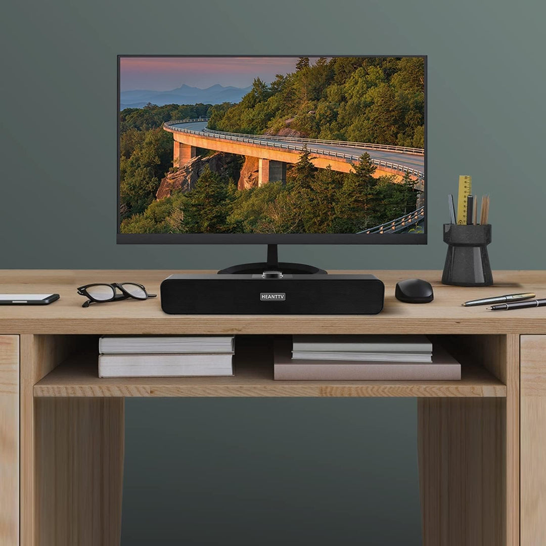 Computer Lautsprecher, 2.0 USB 3W*2 Verdrahtet Angetrieben mit 2 Membranen Verdrahtet Soundbar mit S
