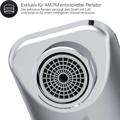 AM.PM X-Joy S FXB02100 Waschtischarmatur mit Einhebelmischer | SoftMotion Keramikkartusche, Neoperl