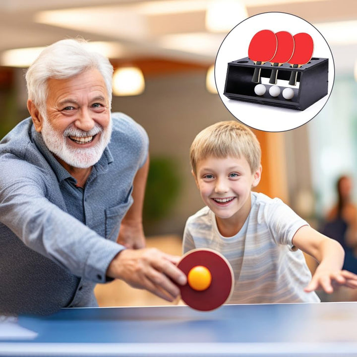 DICOSMETIC 1 Stück Pingpong Schläger Aufbewahrungsregal 2 in 1 Wandmontage Tischtennis Schläger Disp