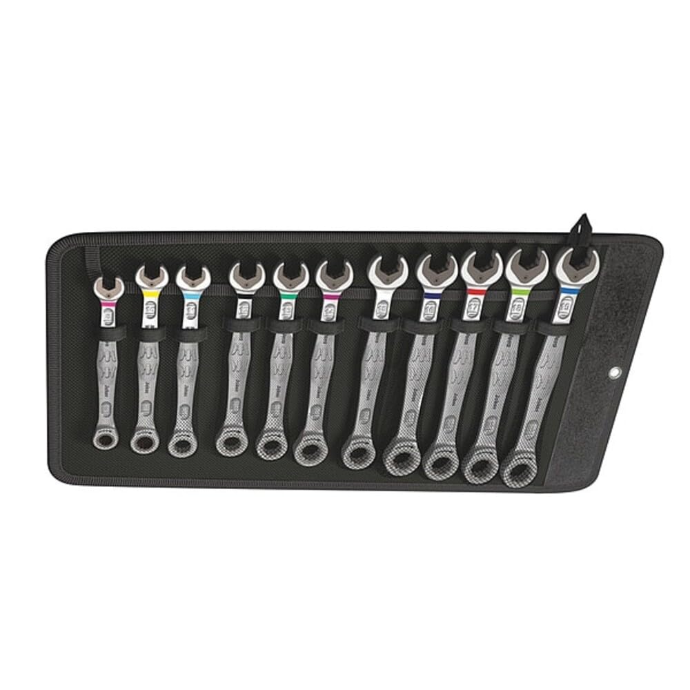 Wera 05020013001 6000 Joker 11 Set 1, Maul-Ringratschenschlüssel-Satz, metrisch, 11-teilig 11-teilig