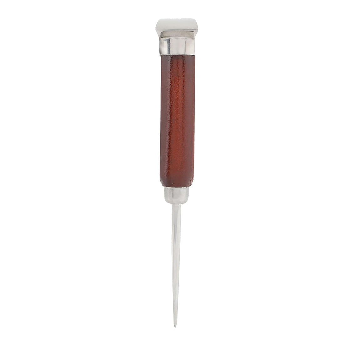 Premium 6,7 "Edelstahl -Eiswahl mit Ergonomischem Holzgriff für Küchenbalken - Ideal für Eiswürfel,