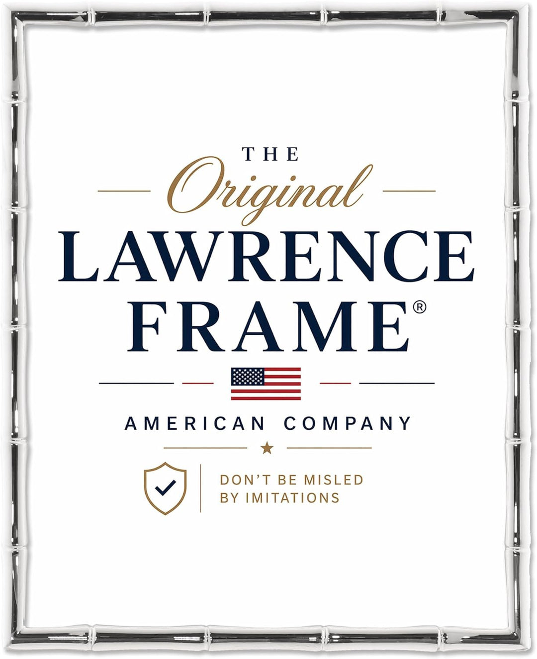 Lawrence Frames Bamboo Design Metallrahmen, 20,3 x 25,4 cm, mattiert, 5 x 7, Silber 8x10 (5x7 Mat) s