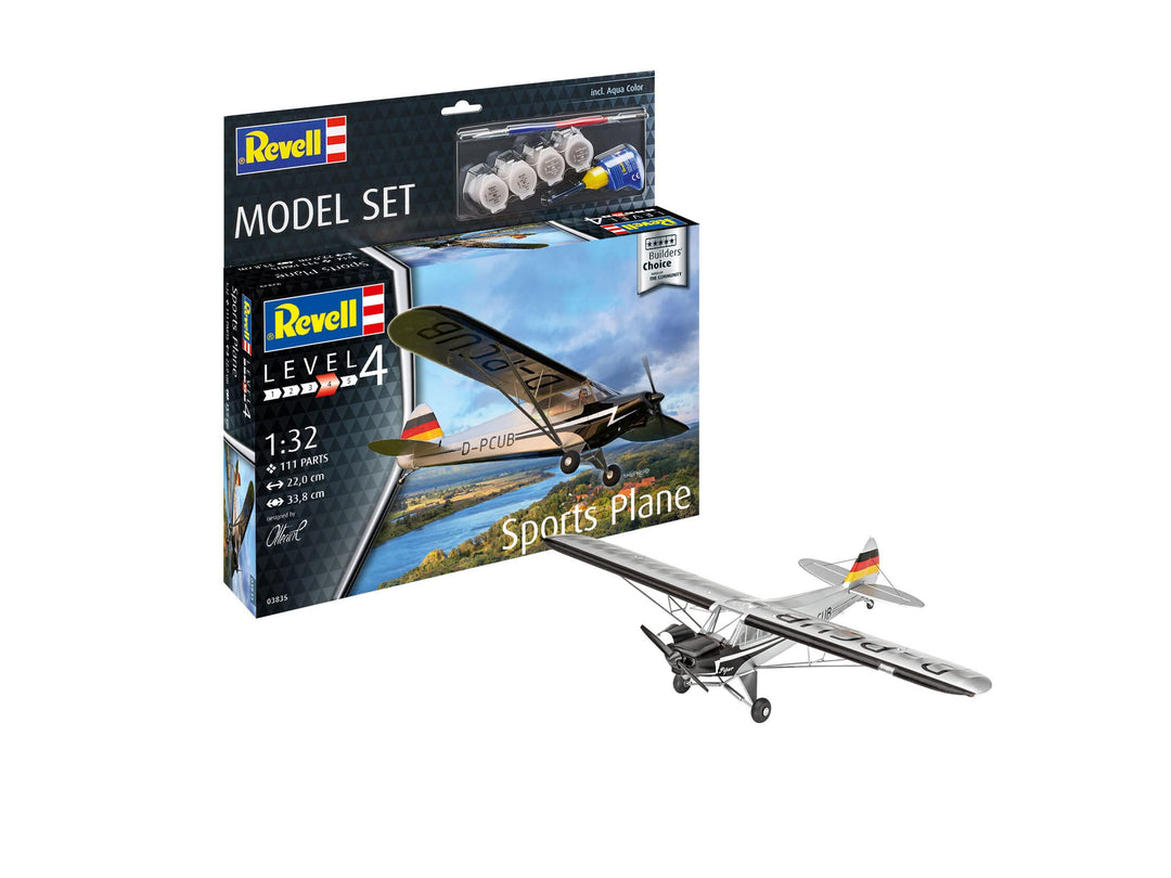 Revell 63835 Model Set Sports Plane Builder's Choice originalgetreuer Modellbausatz für Fortgeschrit