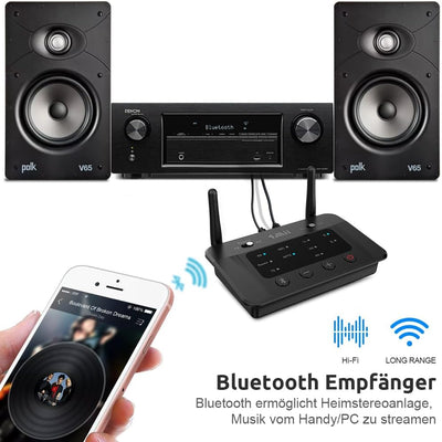 1Mii B03 Bluetooth 5.0 Transmitter Sender Empfänger für TV, aptX HD Low Latency Drahtloser Audioadap