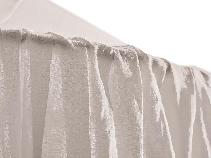 Betthimmel Baldachin Bio-Baumwolle warm white