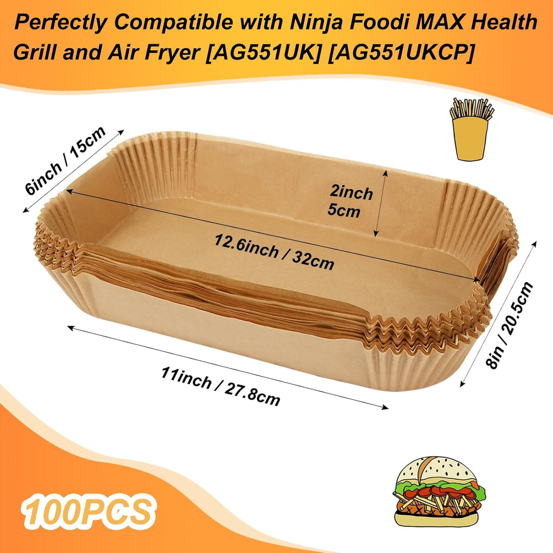 BYKITCHEN Airfryer Backpapier for Ninja Foodi MAX Grill und Heissluftfritteuse [AG551EU][AG551EUCP],