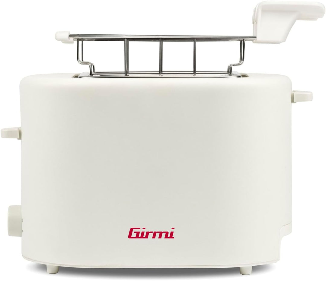 Girmi TP21 Toaster, 750 W, Edelstahlzange für gefüllte Toasts, herausnehmbarer Briocheswärmer, autom