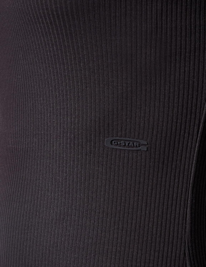 G-STAR Damen Slim Rib R T Ls Wmn Tops XXS Schwarz (Dk Black D23343-d493-6484), XXS Schwarz (Dk Black