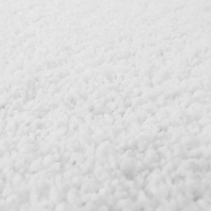 carpet city Shaggy Teppich Hochflor Langflor Einfarbig Uni Weiss Weich Flauschig Wohnzimmer, Grösse: