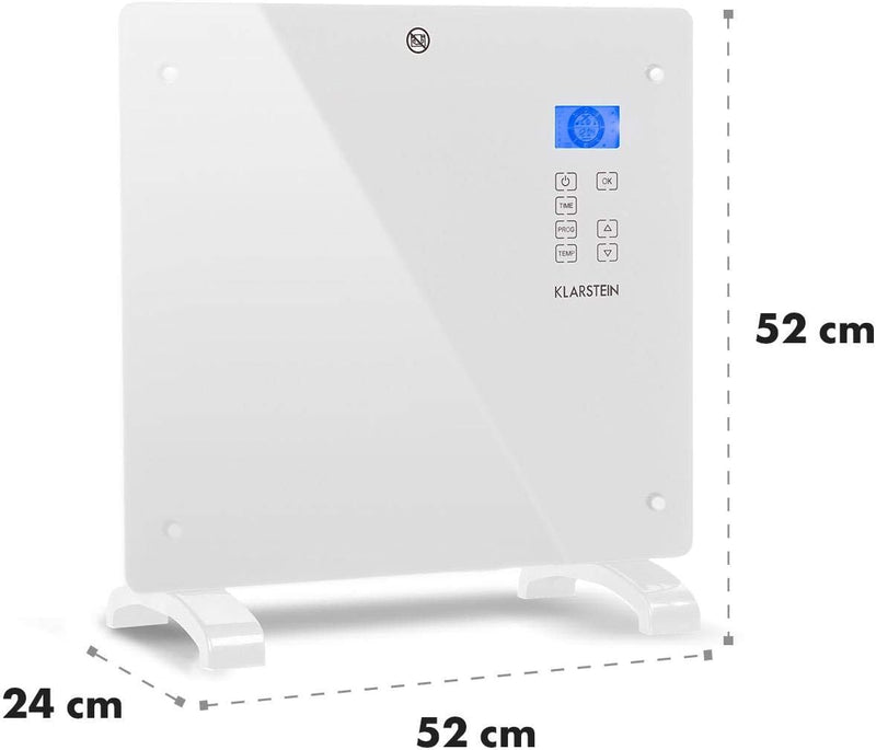 Klarstein Elektroheizung, Konvektor-Heizung, Mobile Elektroheizung Energiesparend, Schlanke, Leise H