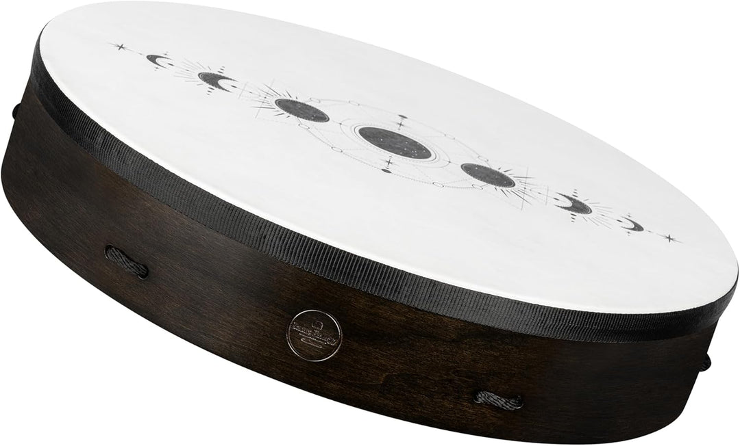 Sonic Energy Trommel Mondphasen – 45,7 cm – Schamanisches Instrument mit Kunststofffell – Für Medita
