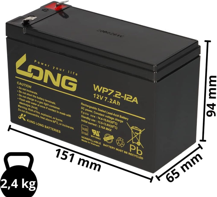 Ersatz-Akku für APC-Back-UPS RBC2 fertiges Batterie Modul zum Austausch