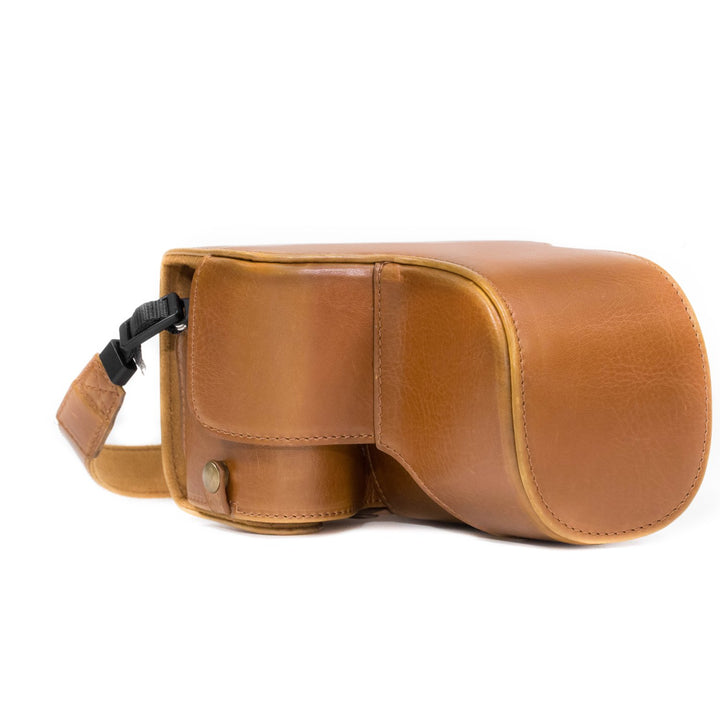 MegaGear MG1486 Sony Alpha A6500 (16-70, 18-135 mm) Ever Ready Leder Kamera-Case mit Trageriemen - H