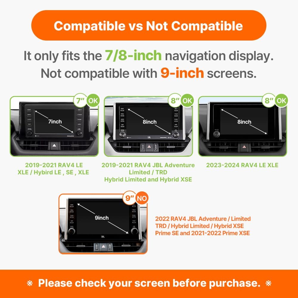 FICS Handyhalterung kompatibel mit Toyota RAV4, RAV4 2019 ~ 22 Zubehör, RAV4 2019 ~ 22 Handyhalterun