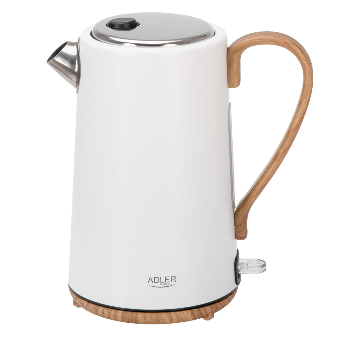 Adler Wasserkocher weiss 1,7 Liter | Sicher & Schnell | STRIX Überhitzungsschutz, Kalkfilter & 2200W