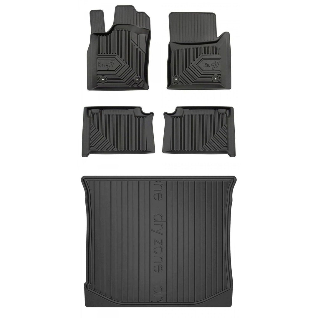 Satz Fussmatten und Gummimatte für Jeep Grand Cherokee WK2 2010-2021